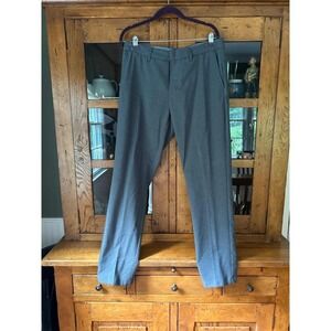 Old Navy Athletic Dress Pants Mens 33x32 Built In Flex Gray Straight EUC